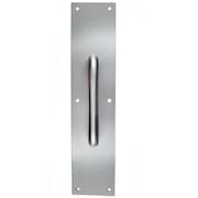TRANS ATLANTIC CO. 3.5 in. x 15 in. Round Pull Plate in Stainless Steel GH-PP5325-US32D